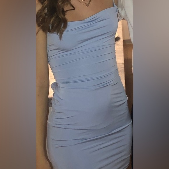 Blue mini dress - Picture 3 of 4